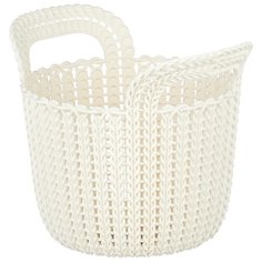 CURVER Корзина круглая Knit XS 23x19x19см белый