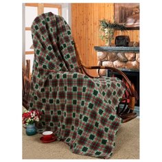 Плед Guten Morgen Berry, 150 x 200 см зеленый