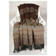 Плед Incalpaca Гетеборг, 150 х 200 бежевый/коричневый/серый