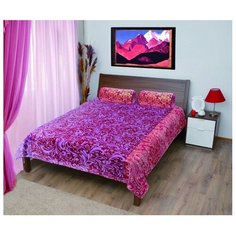 Плед Мягкий сон Veroni, 180 х 220 см (ПФ-180-15) фиолетовый