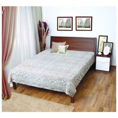 Плед Мягкий сон Veroni, 200 x 240 см (ПФ-200-20) белый/коричневый