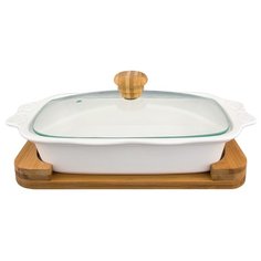 Горшок для запекания Elan gallery Айсберг 540120 (29х19х11 см) белый