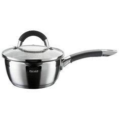 Ковш Rondell Flamme 1,3 л, серебристый/черный