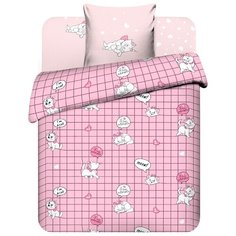 Постельное белье 1.5-спальное Василек Дисней Милая Мари, бязь розовый