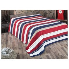 Плед KARNA хлопок RANA 3083/4, 220 x 240 см красный/белый/синий