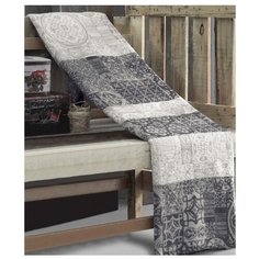 Плед KARNA хлопок MARSHAL 3062/1, 150 x 240 см коричневый/серый