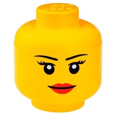 Контейнер LEGO Storage Head Large Girl желтый