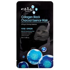 Aepwoom тканевая маска угольная с коллагеном, 25 мл