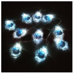 Гирлянда Sh Lights Снеговик на лыжах 10 LED LD010W-PS/SS, 10 ламп