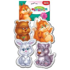 Набор пазлов Дрофа-Медиа Лесные зверята (3401)