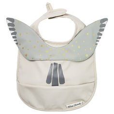 Elodie Details Нагрудник Graphic Devotion / Gold Shimmer / Embedding Bloom / Zebra Sunshine / Golden Grey / Marble / Cross Eyed Jolly Pepper Grey / Moon Baloon / Dots of Fauna, 1 шт., расцветка: watercolor wings
