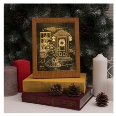 Панно Luazon Снеговик 3678266 13.5 х 17 см