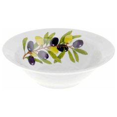 Дулёвский фарфор Миска круглая Оливки 500 мл белый