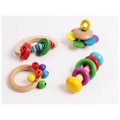 Развивающая игрушка FindusToys FD-02-003 бежевый/зеленый/красный