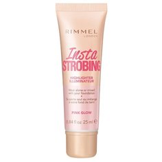 Rimmel Хайлайтер люминайзер Insta Strobing 001 pink glow