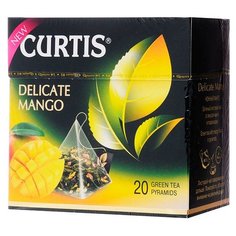 Чай зеленый Curtis Delicate Mango в пирамидках, 20 шт.