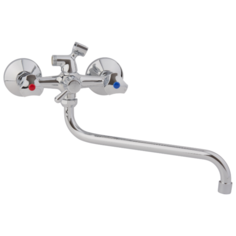 Смеситель универсальный ARCO A2506 двухрычажный лейка в комплекте хром