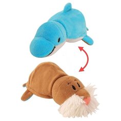Мягкая игрушка 1 TOY Вывернушка Морж-Дельфин 20 см