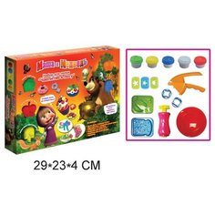 Масса для лепки РОСМЭН Маша и Медведь Чаепитие в лесу (30415)