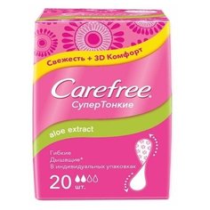 Carefree прокладки ежедневные Aloe extract 20 шт.