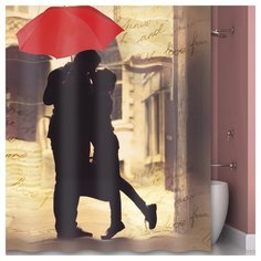 Штора для ванной IDDIS 550P18Ri11 180x200 бежевый