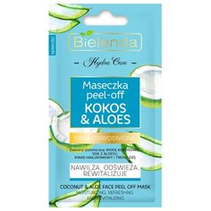 Bielenda Hydra Care Увлажняющая маска Peel-off Кокос и алоэ, 5 г, 2 шт.