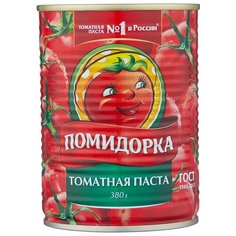 Помидорка Томатная паста, жестяная банка 380 г