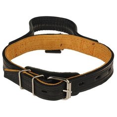 Ошейник Пижон тройной, с ручкой (3674980), 57 см черный