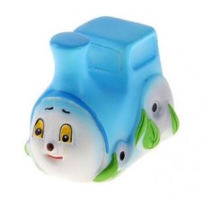 Игрушка для ванной Кудесники Паровозик большой (СИ-433) белый/голубой