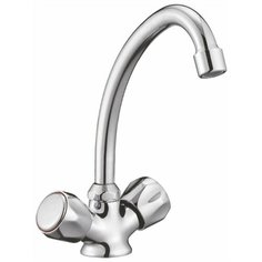 Смеситель для кухни (мойки) Оптима 7008861C-M7112 двухрычажный хром