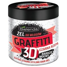 Bielenda GRAFFITI 3D гель для волос Mocny Z Czarną Rzepą 250 мл
