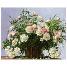 Белоснежка Картина по номерам "Пионовое настроение" 50х40 см (178-АВ)