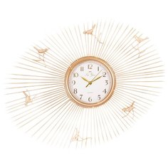 Часы настенные кварцевые La Geer 60806 золотистый