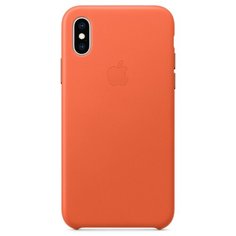 Чехол Apple кожаный для Apple iPhone XS теплый закат