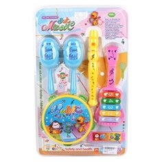 Shantou Gepai набор инструментов 6678A голубой/желтый/розовый