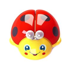 Развивающая игрушка Азбукварик Музыкальная каталочка Божья коровка красный