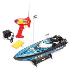 Катер Shantou Gepai MX-0007-3 черный/синий