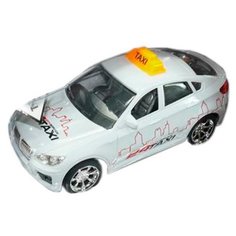 Легковой автомобиль Пламенный мотор Такси (87644) 18 см белый