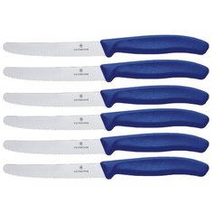 VICTORINOX Набор столовых ножей Swiss classic 6 шт. синий