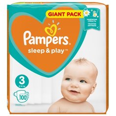 Pampers подгузники Sleep&Play 3 (6-10 кг) 100 шт.
