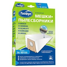 Тайфун Бумажные мешки-пылесборники TA 4015S белый 5 шт. Taifun