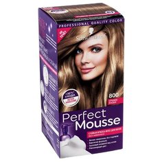 Schwarzkopf Perfect Mousse Стойкая краска-мусс для волос, 800, Средне-русый