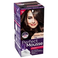 Schwarzkopf Perfect Mousse Стойкая краска-мусс для волос Nude, 746, Натуральный Русый