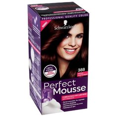 Schwarzkopf Perfect Mousse Стойкая краска-мусс для волос, 388, Красно-Каштановый