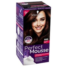 Schwarzkopf Perfect Mousse Стойкая краска-мусс для волос, 668, Лесной Орех