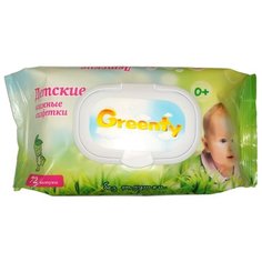 Влажные салфетки Greenty Детские без отдушки 72 шт.