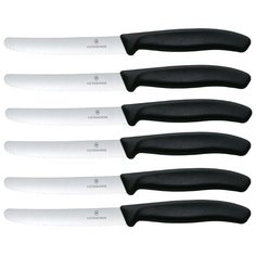 VICTORINOX Набор столовых ножей Swiss classic 6 шт. черный