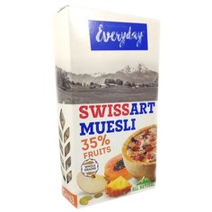 Мюсли Everyday хлопья Swiss Art с фруктами, коробка, 300 г