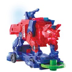 Интерактивная игрушка трансформер РОСМЭН Дикие Скричеры. Линейка 2. Пирозавр (34830) красный/синий