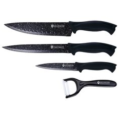 Набор Zillinger 3 ножа и овощечистка ZL-813 черный